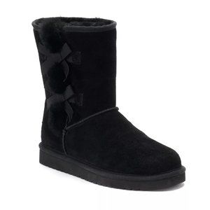 Koolaburra by UGG Victoria Short Women's Winter Black Boots size 10